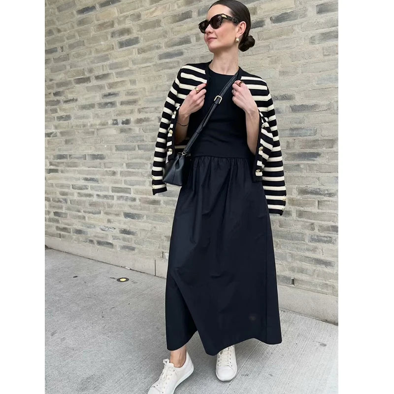 Women's Chic Slim Simple Elegant Dress Street Women's Comfortable Dress