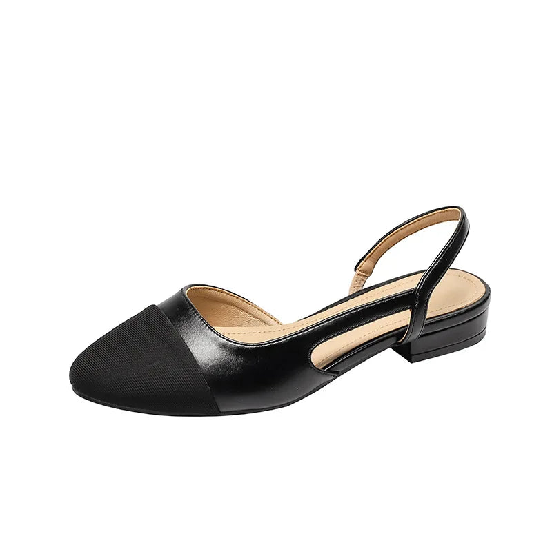 Fashion Sandals Sandals High Heels Shoes Two-tone Splicing Classic Work Sandals Shoe