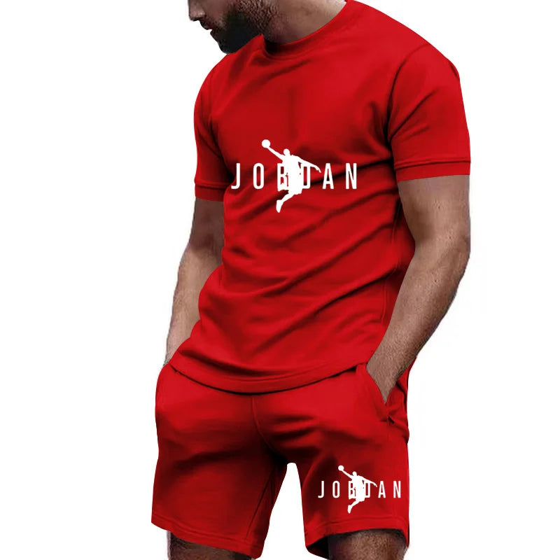 Fashion Summer Men's Sets Clothing Casual T-Shirts And Shorts Two Piece Tracksuits Outwear Loose Tops & Tees