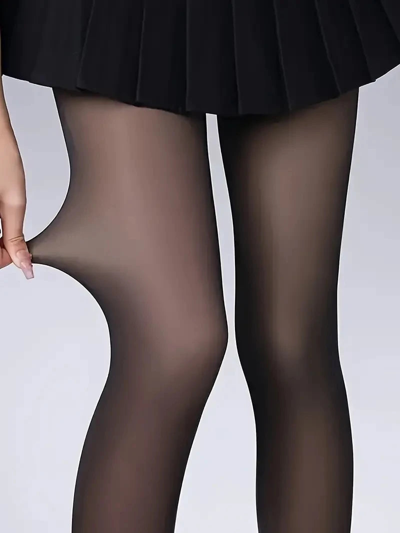 Semi-transparent thermal pantyhose, autumn high stretch tights