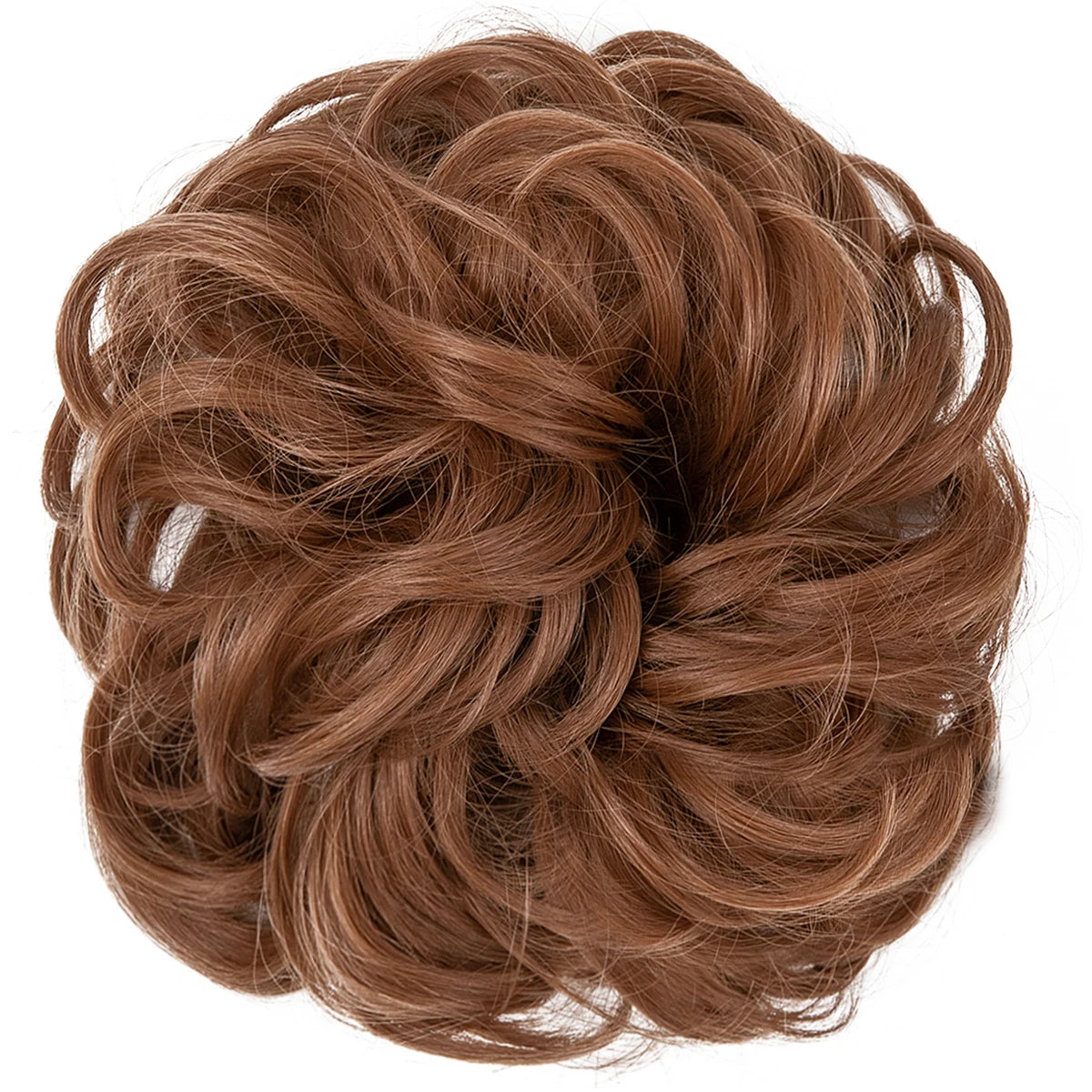 Synthetic Messy hair piece Daily Use Chignon Scrunchies Fake Elastic Hairpiece Blonde Brown Donut Bun For Women