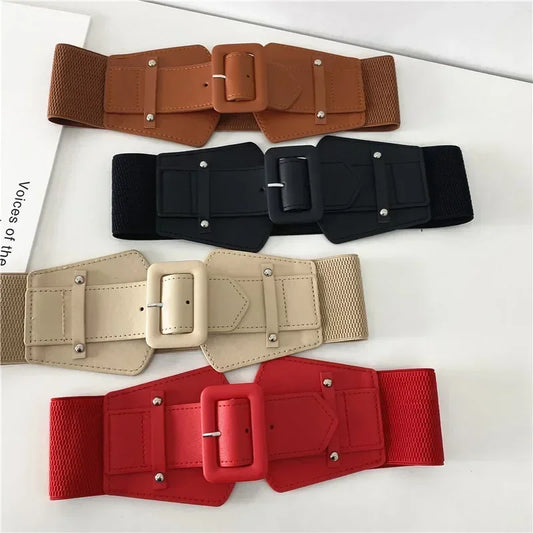 Wide Corset Belt High Quality Brow Big Waistband No Pin Accessories