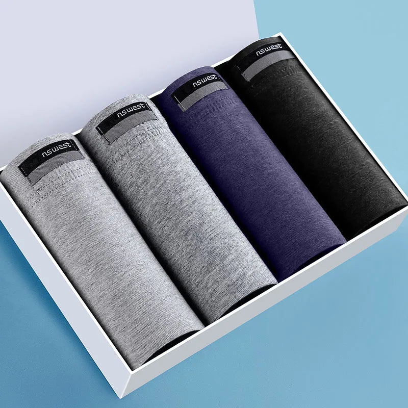 2/3/4/7 PCS Boxer Men's Panties Underpants Pure Cotton Male Comfortable Breathable Man Boxershorts Sexy Underwear For Men L-5XL