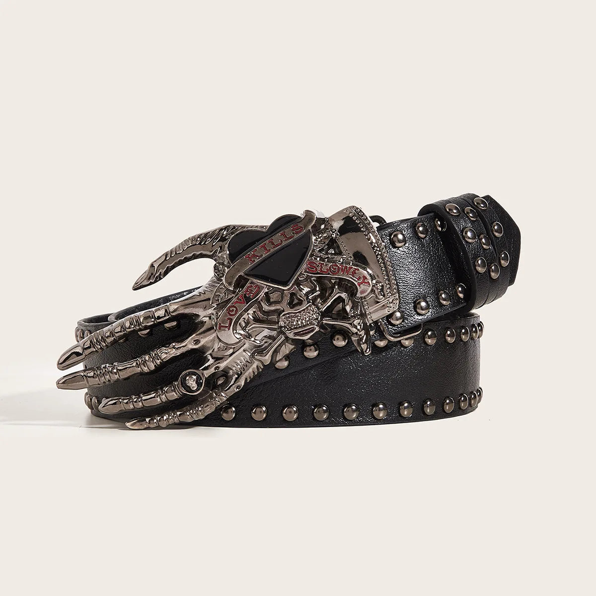 Gothic Punk Leather Belt For Women Men Metal Buckle Waist Strap Designer Luxury Decorative Waistband