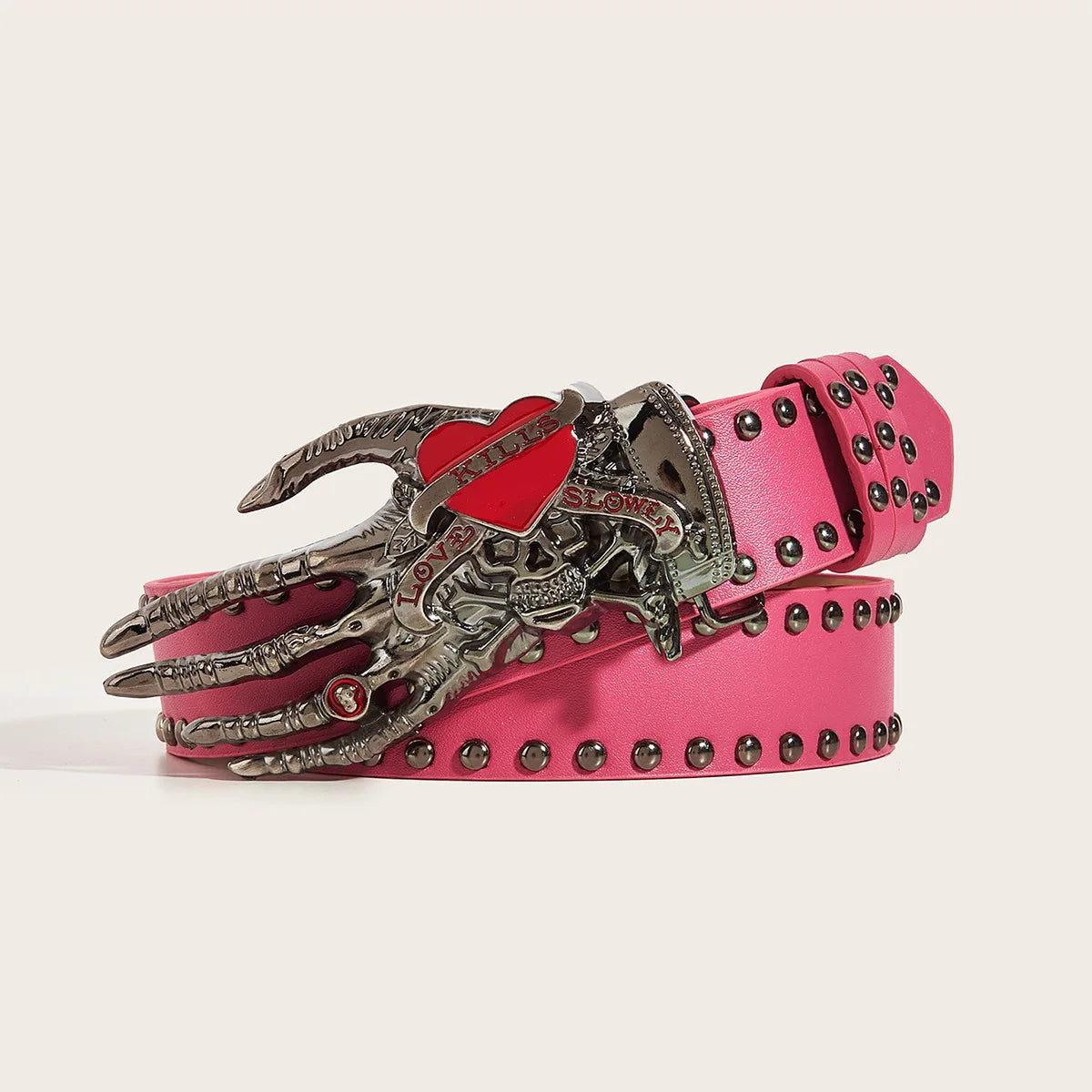 Gothic Punk Leather Belt For Women Men Metal Buckle Waist Strap Designer Luxury Decorative Waistband
