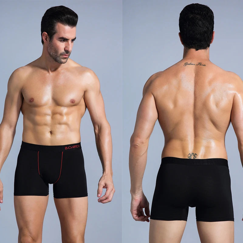 4pcs Cotton Boxers For Man Underwear Slip High Quality Men's Underpants Boxer Shorts Trunks