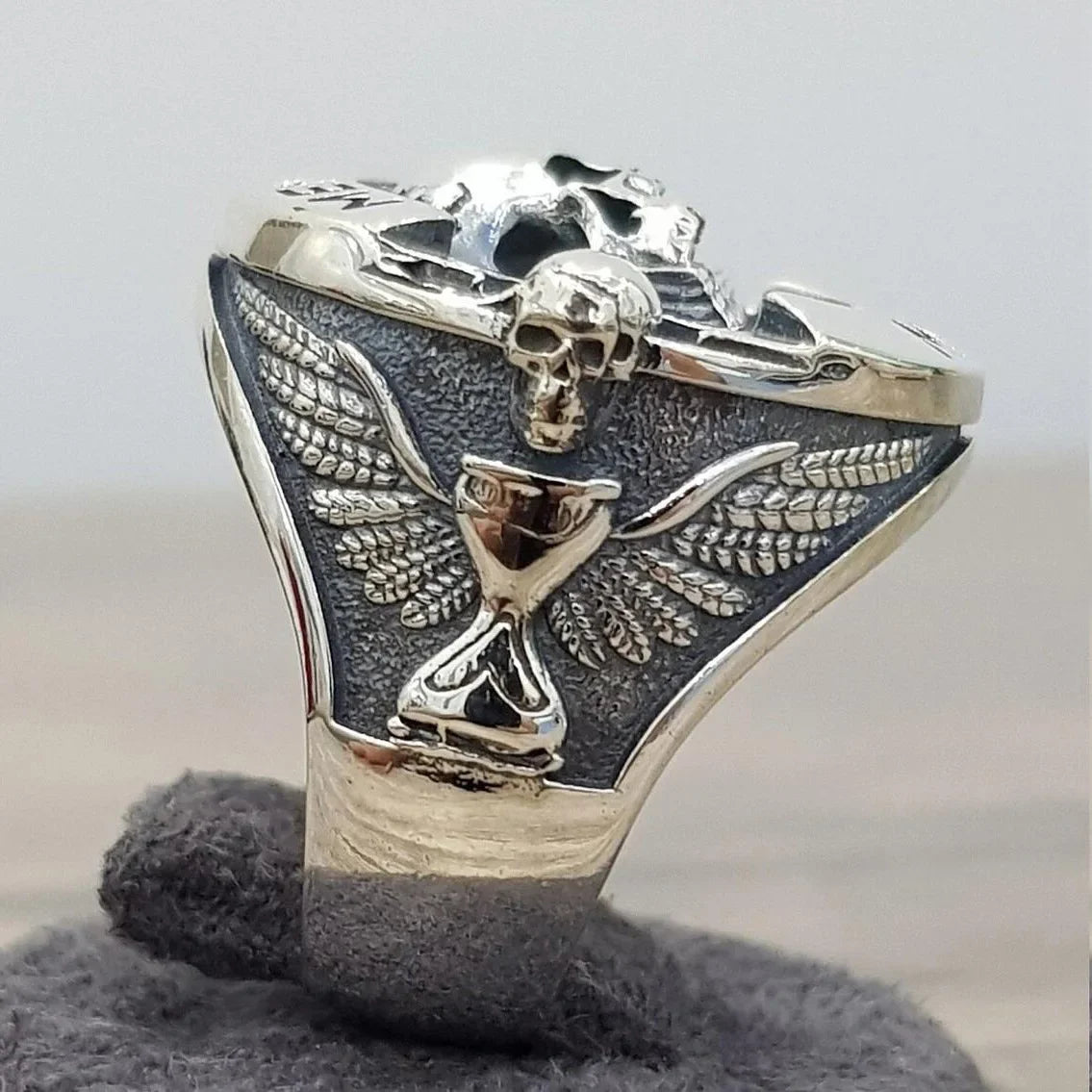 Goth Hot Selling Skull Ring Memento Mori Skull Ring Alloy Universal Skull Ring Male and Female Jewelry