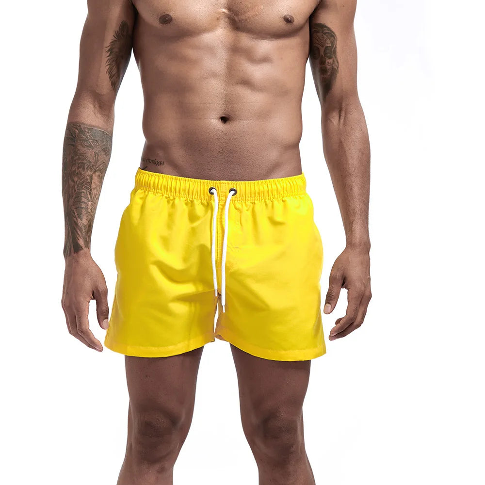 Men's Quick Dry Board Shorts Swim Trunks Bathing Suit Breathable Drawstring With Pockets for Surfing Beach Casual Summer