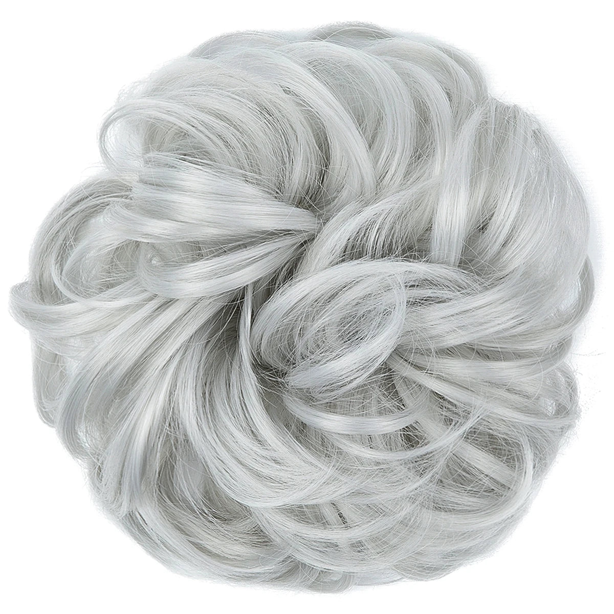 Synthetic Messy hair piece Daily Use Chignon Scrunchies Fake Elastic Hairpiece Blonde Brown Donut Bun For Women