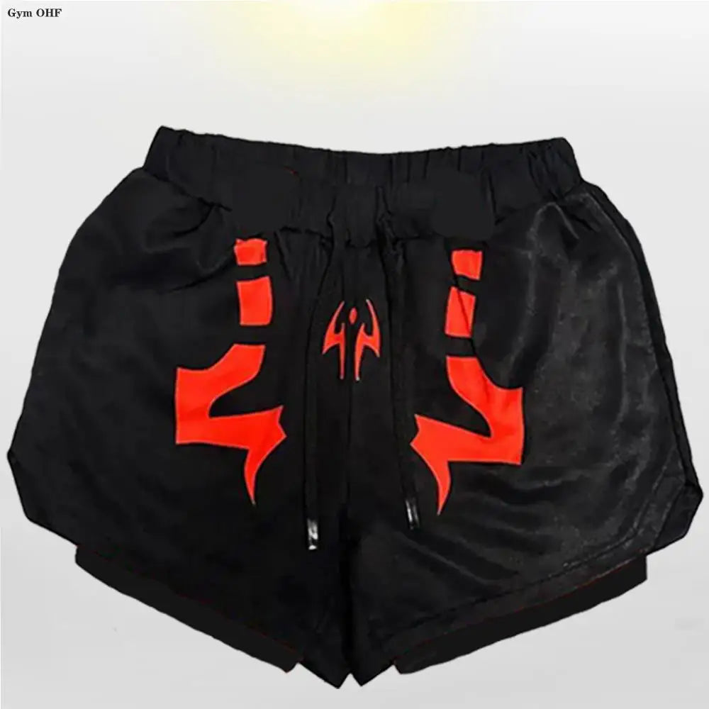 Jujutsu Kaisen Anime Compression T Shirt Suits Men's 2 In 1 Shorts Sport Running Jogging Gym Tracksuit Men Clothing Rashgard MMA