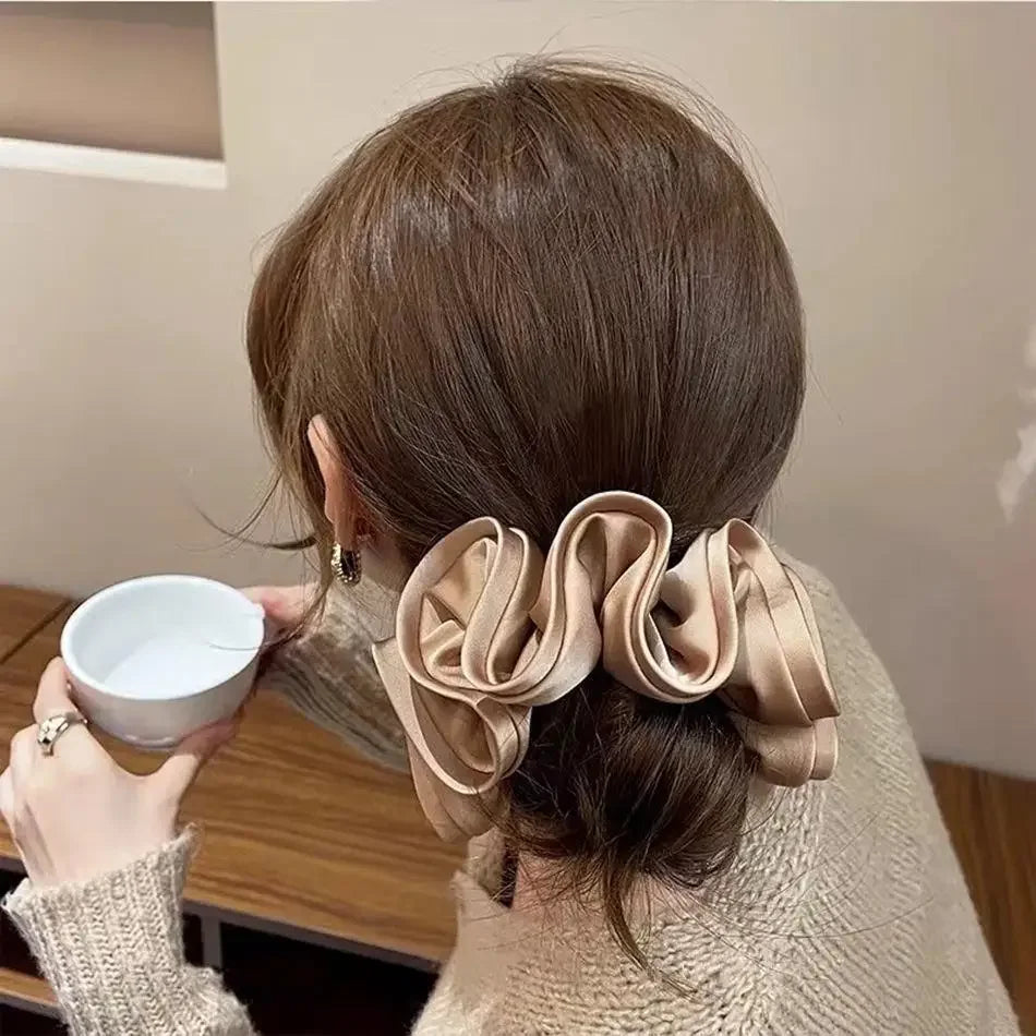 French Design Sense  Hair Tie Ins-Like Satin Hair Tie For Women  Style Hair Tie