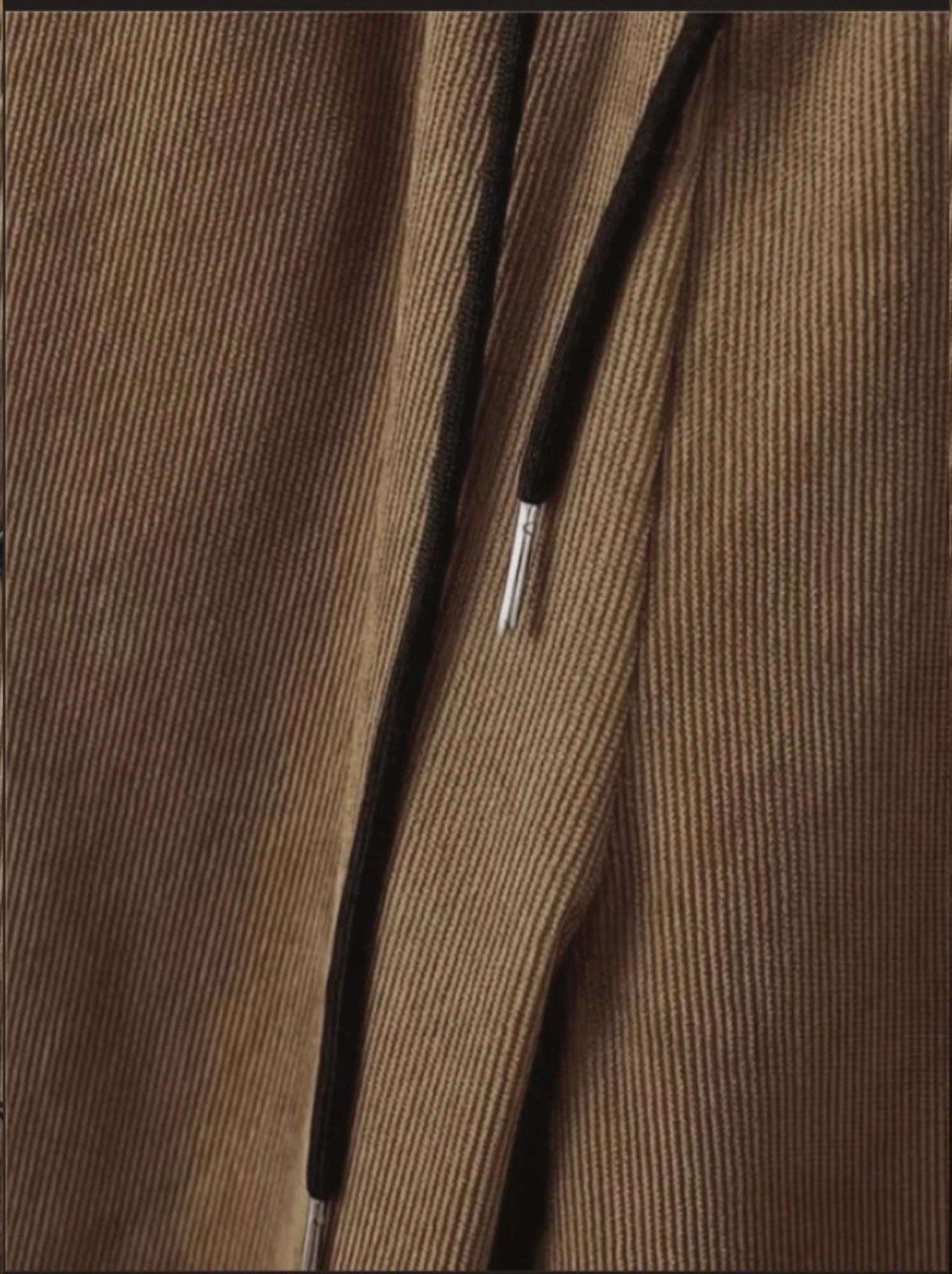 Men's suit Solid color corduroy suit Long sleeve shirt and pants casual suit