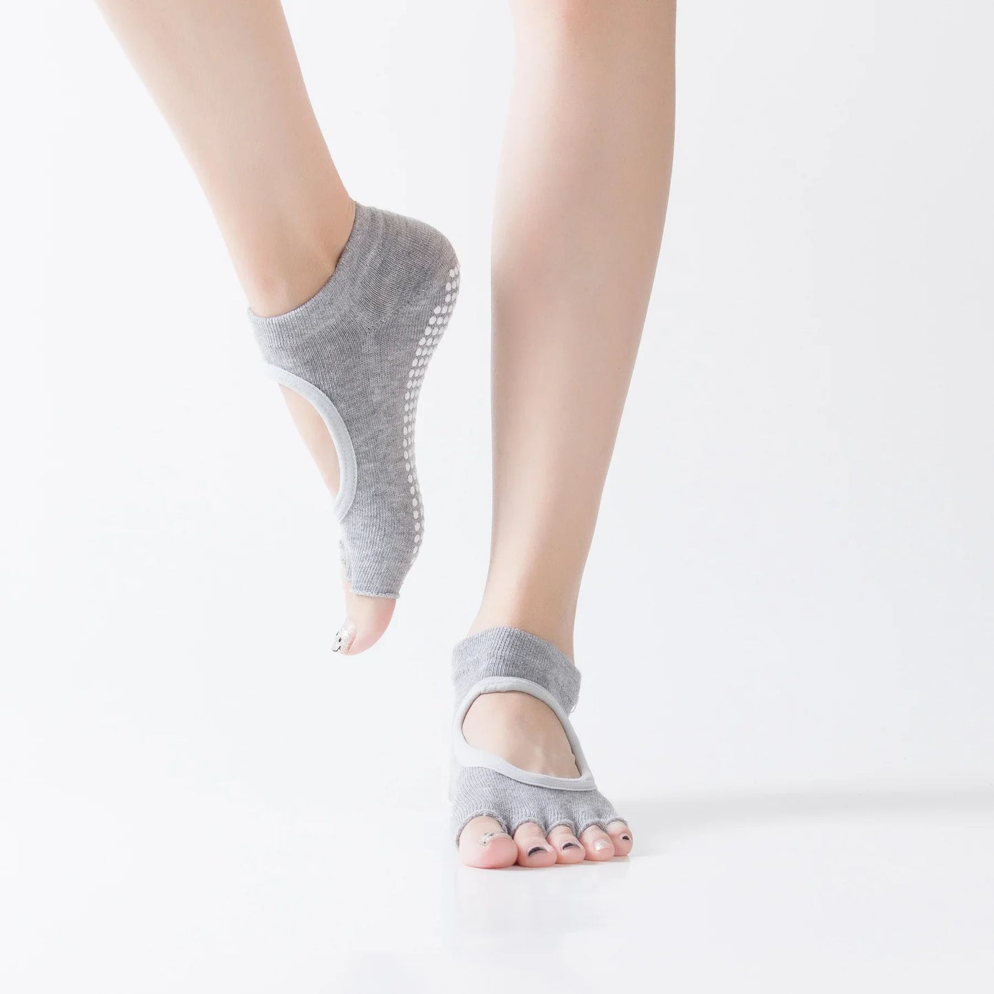 Toeless Non Slip Grip Socks for Yoga  Pilates Fitness Gym Sports Anti Slip  Socks