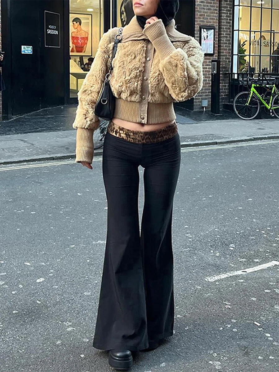 Women s High Waisted Wide Leg Palazzo Pants with Floral Print and Elastic Waistband for Comfortable Fit and Stylish Look