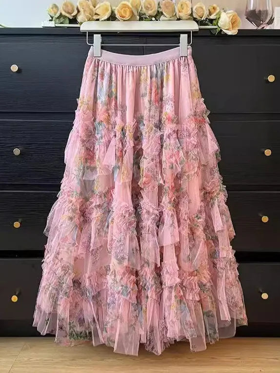 Long Skirts for Women Clothing  Skirt Vintage Fashion Clothes Casual Elegant Streetwear Bohemian