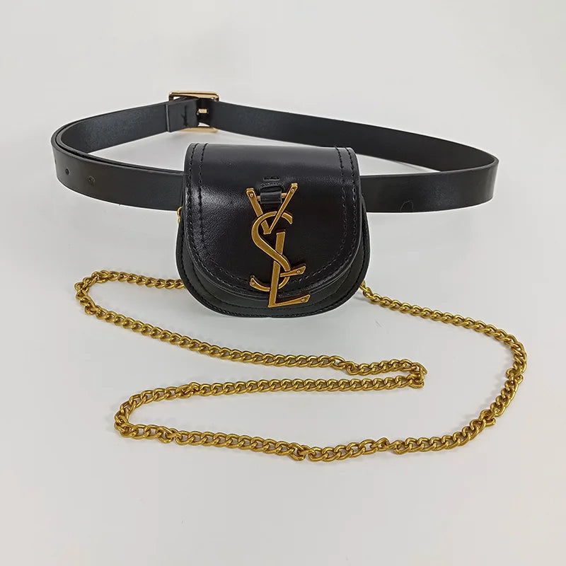 Versatile Small Waist pack Shoulder Bag Elegant Belt Bag For Women Designer Purses and Handbag Jeans Waistband Female