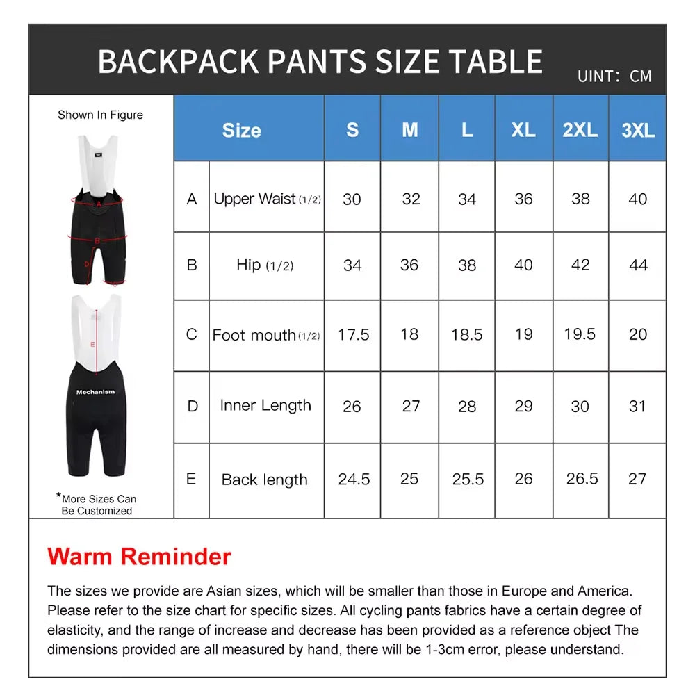 Men (or women) Cycling Bib Shorts MTB Road Bike