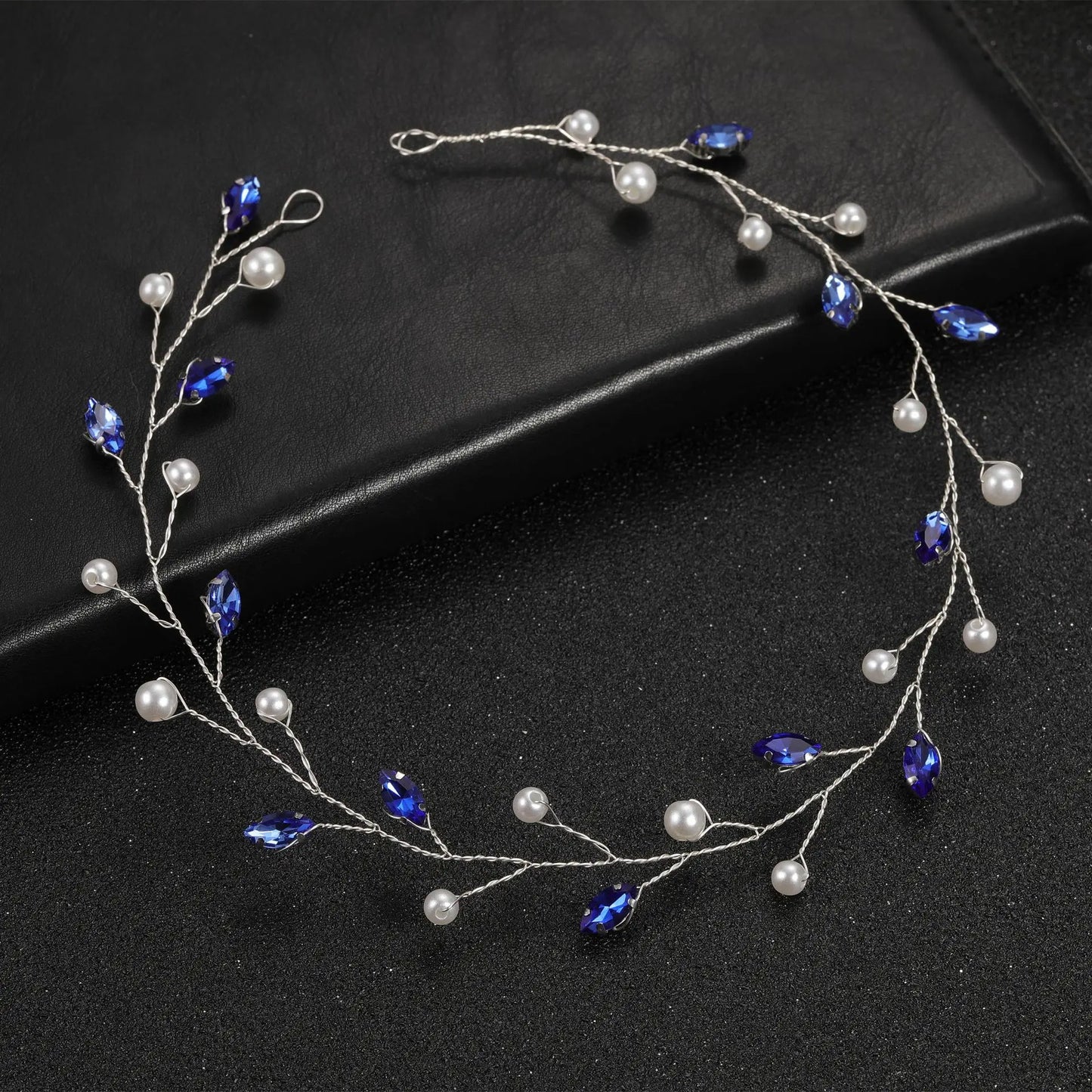 Elegant Women Hair Accessories  Headband Crystal Pearl Hairband Head Ornament Ladies  Hair Jewelry
