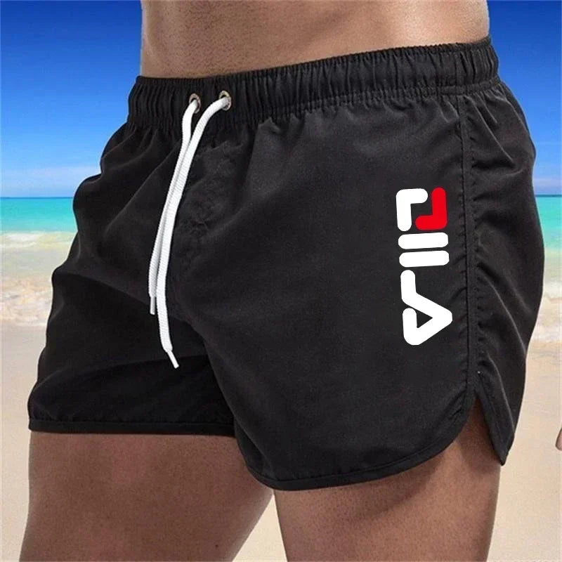 men's summer swimwear, breathing board shorts, men's surfing swimwear, fitness training shorts, casual printed beach shorts