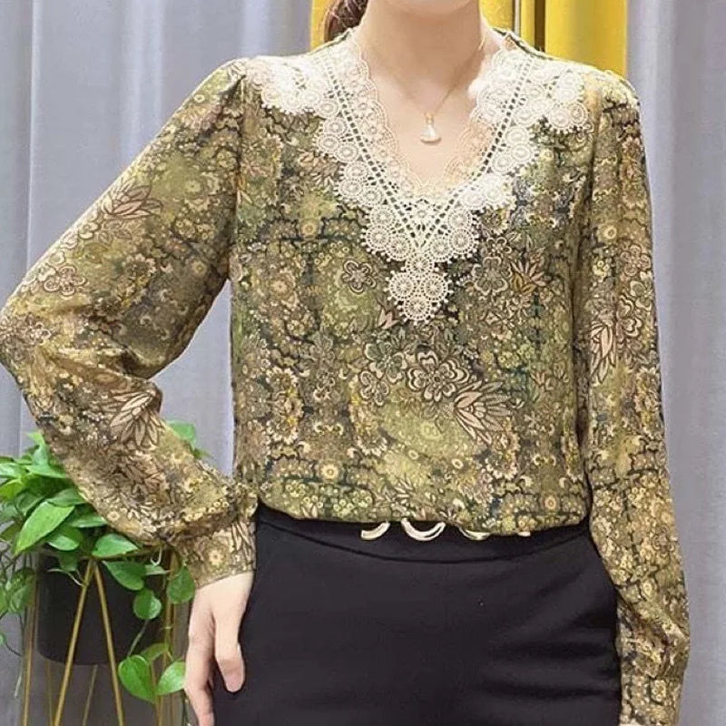 Casual Print Lace