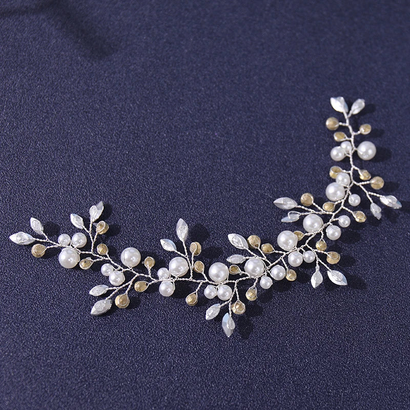 Pearls Crystal Handmade Headbands Fashion  Hair Accessories Hairbands Rhinestone Head Jewelry