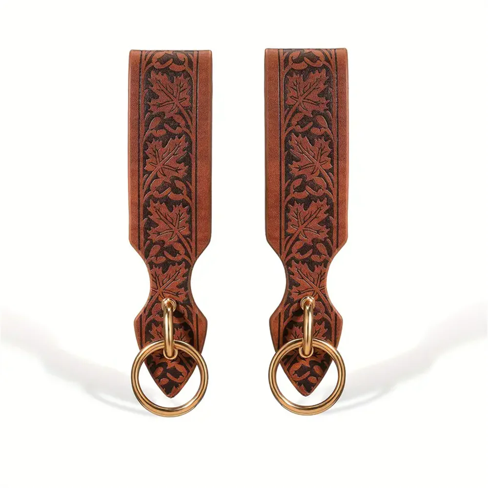 6PCS Medieval belt leaf embossed retro leather belt with potion glass magic bottle Viking knight