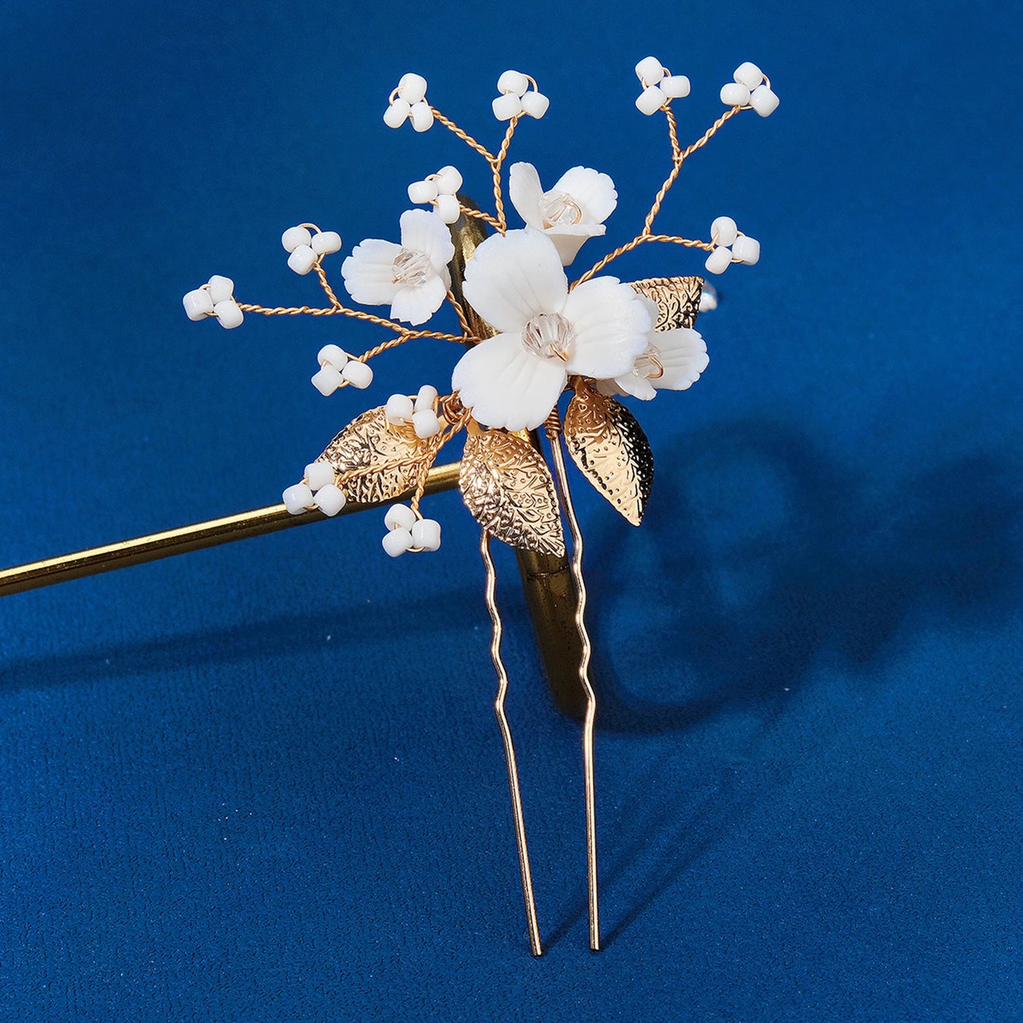 Hairpin Hair Jewelry Non-slip Hair Pins with Pearls  Long & Thick Hair