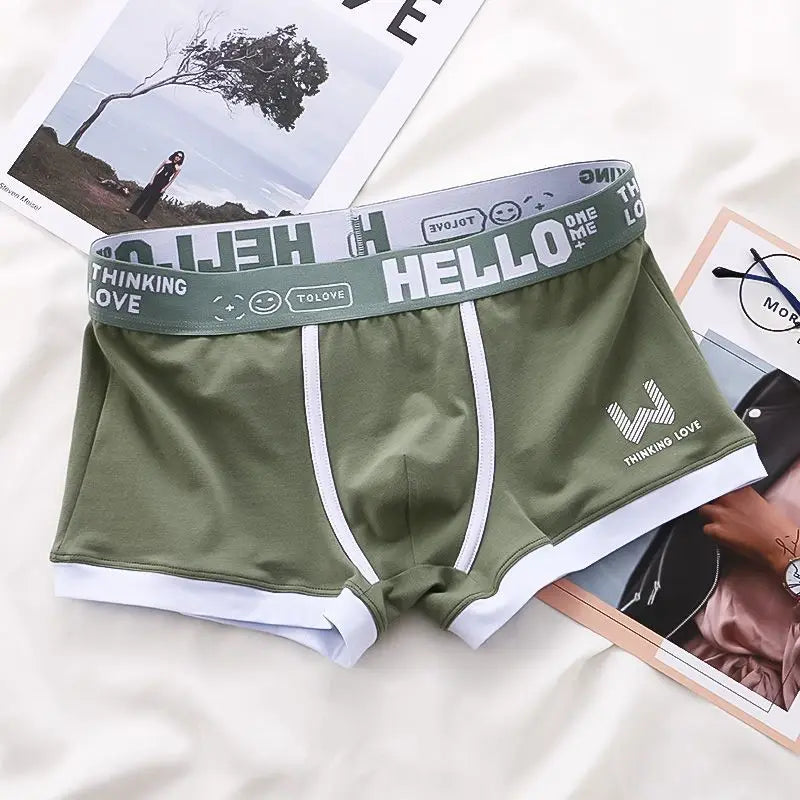 Men Cotton Boxer Shorts Man Underwear Mens Boxers Breathable U Convex Male Underpants Sexy Plus Size