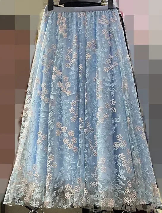 Vintage Long Skirt Ethnic Style