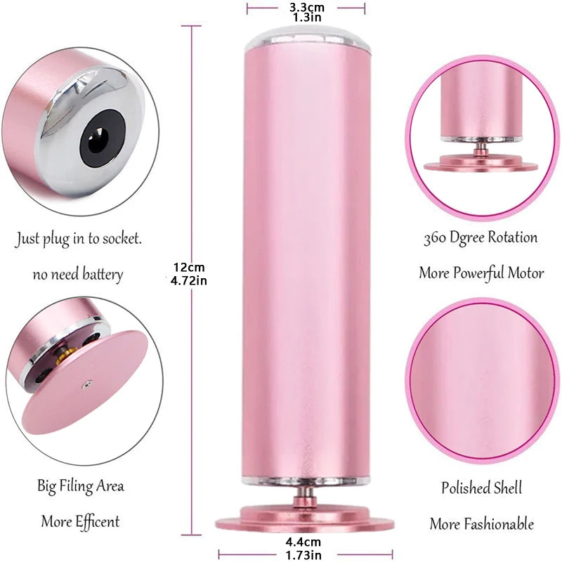 Electronic foot file pedicure sander for removing dead skin, electric callus remover