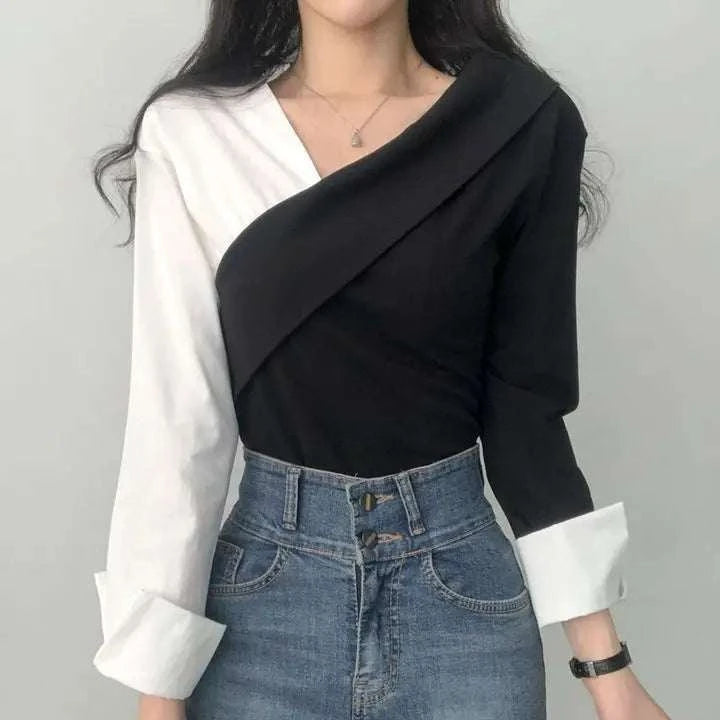Long Sleeve V Neck Shirt