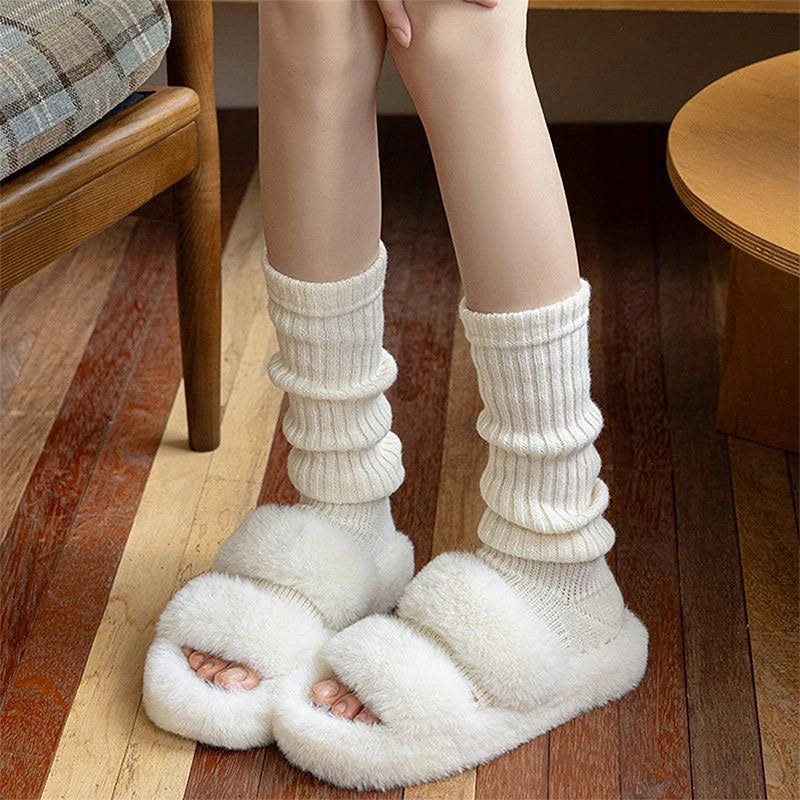 Winter Cable Knit Over the Knee Socks Cozy Thigh High Long Boot Stockings Warm Soft Knitted Leg Warmers