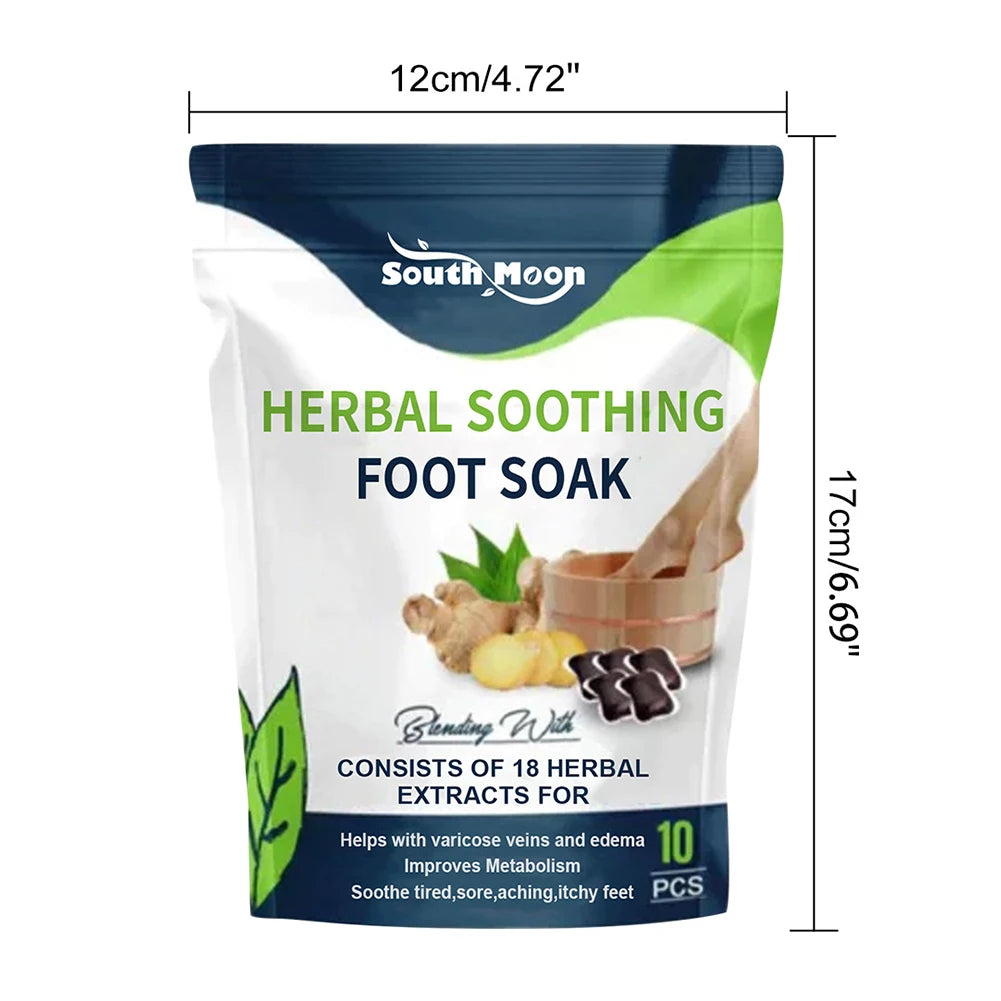 Natural Herbal Foot Soak Beads Dehumidification Detox Relieve Fatigue