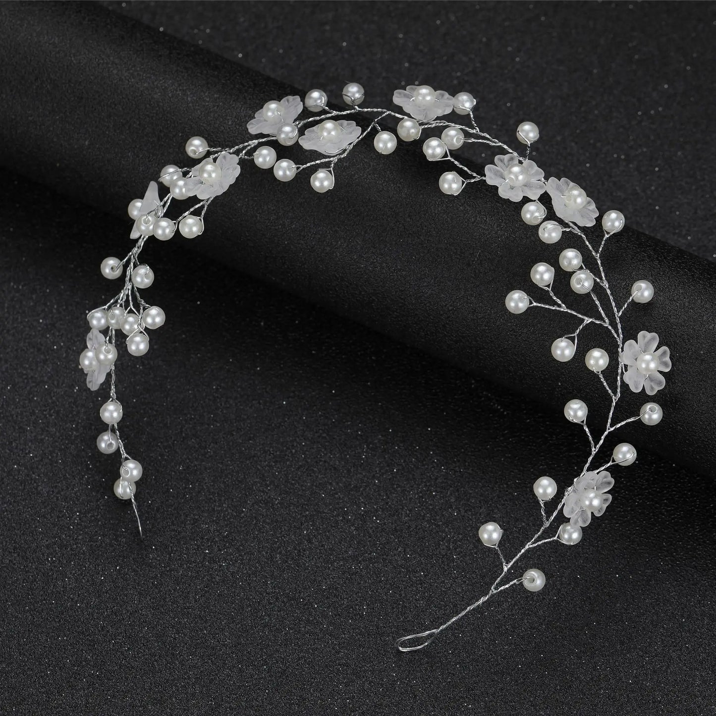 Elegant Women Hair Accessories  Headband Crystal Pearl Hairband Head Ornament Ladies  Hair Jewelry