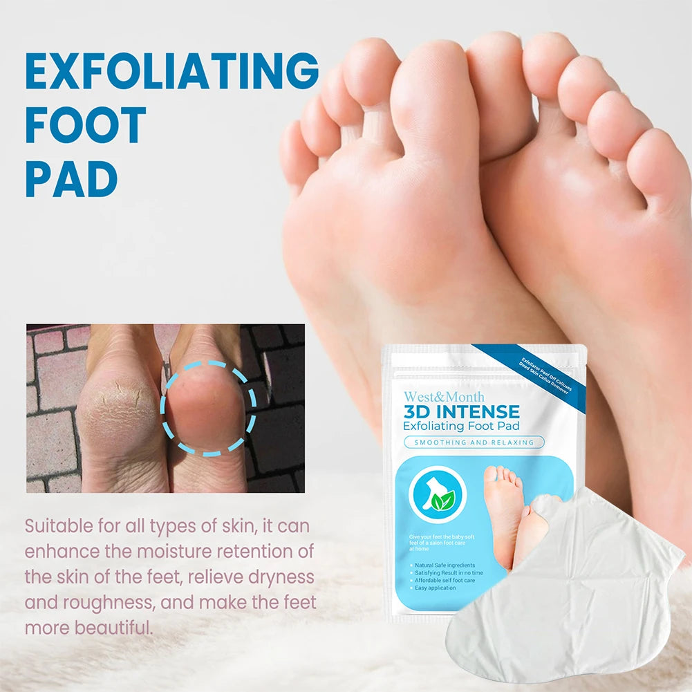 1 Pair Exfoliating Moisture Feet Mask Pedicure Peel Off Dead Skin Remover Foot Care
