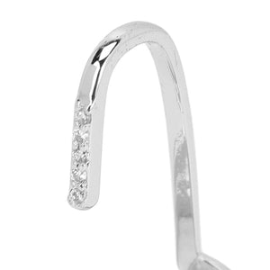 Decorative Nail Ring Fashion Fingertip Jewelry Nail Art Ring Ladies Wearing Nail Accessories Platinum