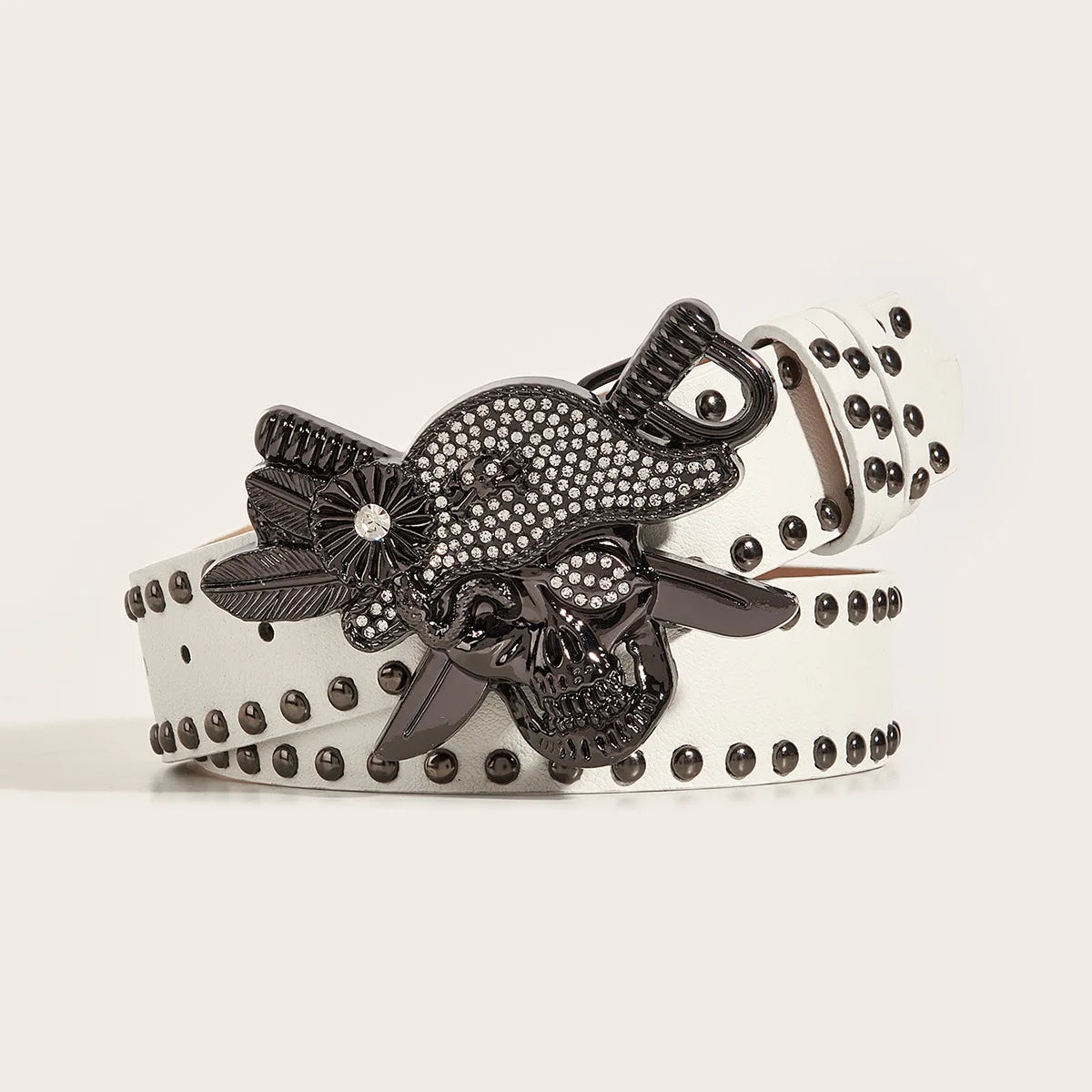 Gothic Punk Leather Belt For Women Men Metal Buckle Waist Strap Designer Luxury Decorative Waistband