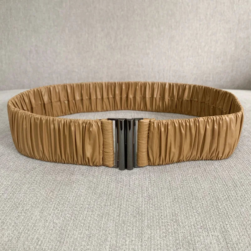 Elastic Waist Belt Cinch Stretch Waistband Buckle