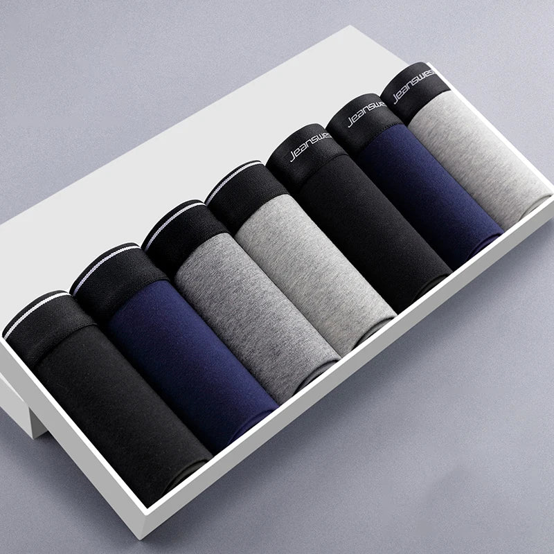 2/3/4/7 PCS Boxer Men's Panties Underpants Pure Cotton Male Comfortable Breathable Man Boxershorts Sexy Underwear For Men L-5XL