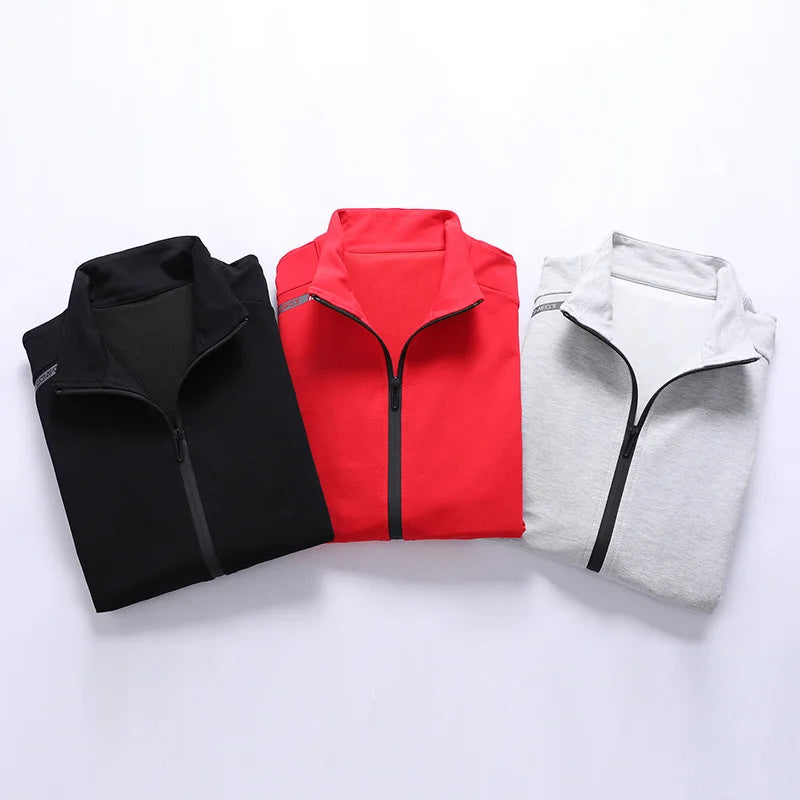 Spring Autumn Men Casual Sports Joggers 2 Pieces Tracksuit Sets Men's Sportswear Prints Suits Sweatpants Jacket Male Big Size