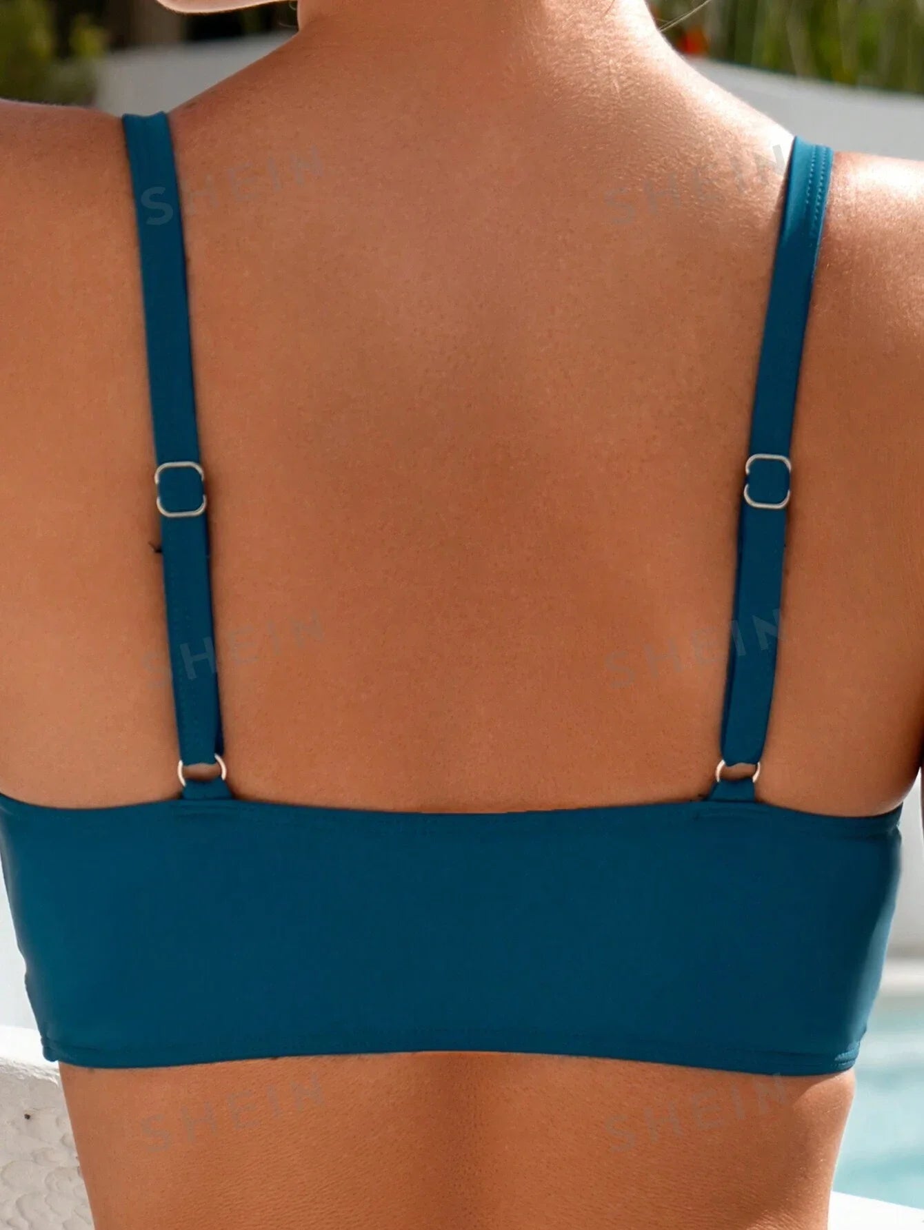 Solid Color Swimsuit Set