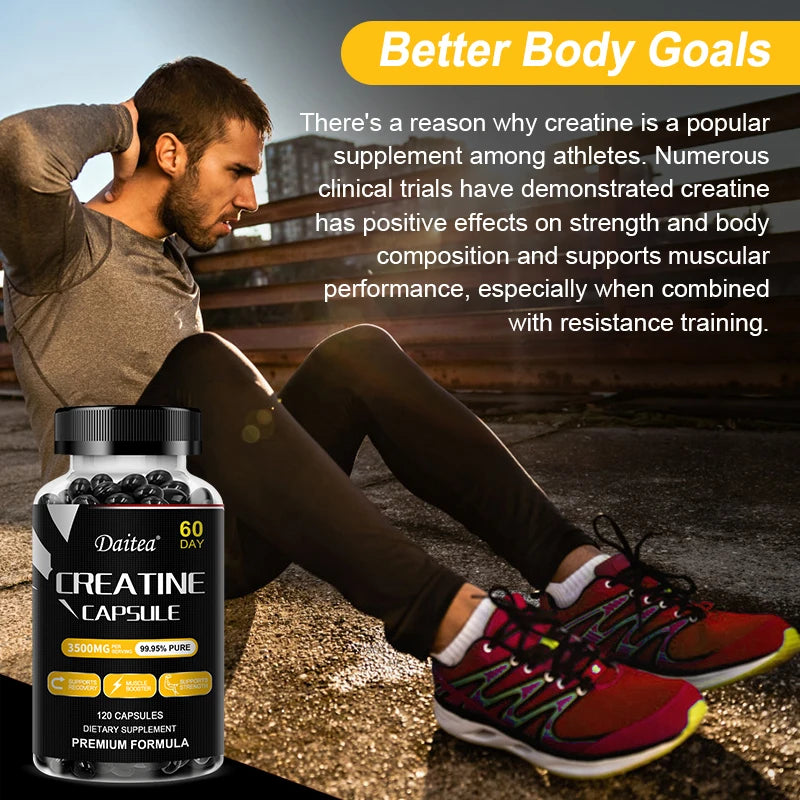 Muscle Mass Supplement - Capsules / Muscle Growth, Natural Performance and Endurance