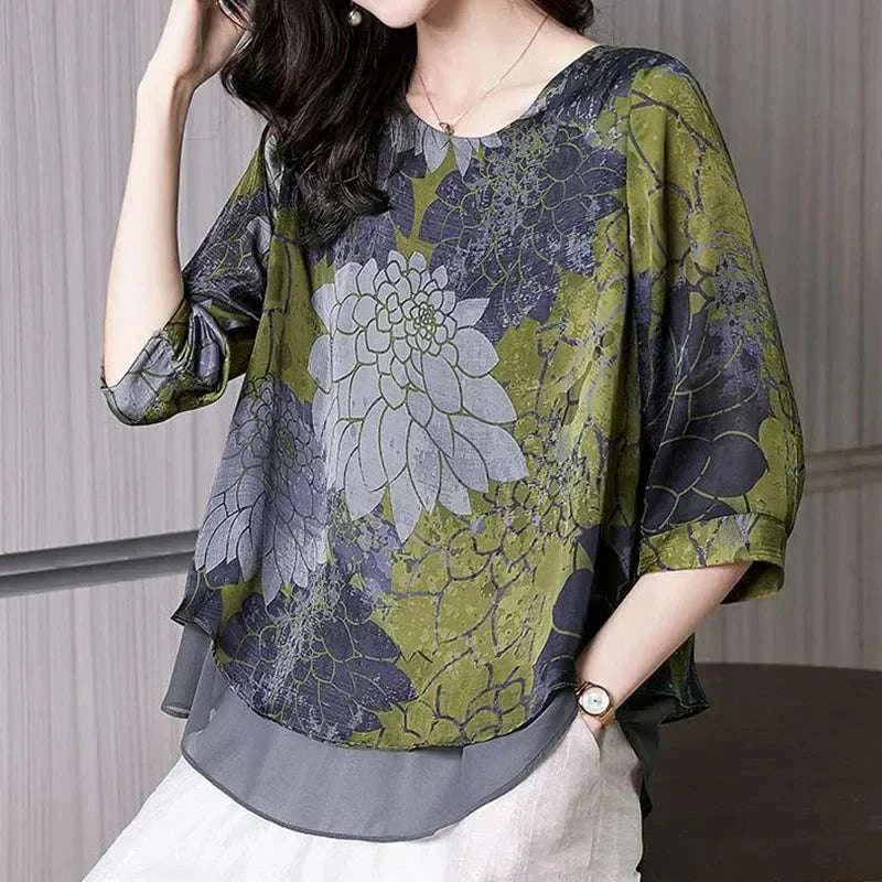 Elegant Paisley Printed Gauze
