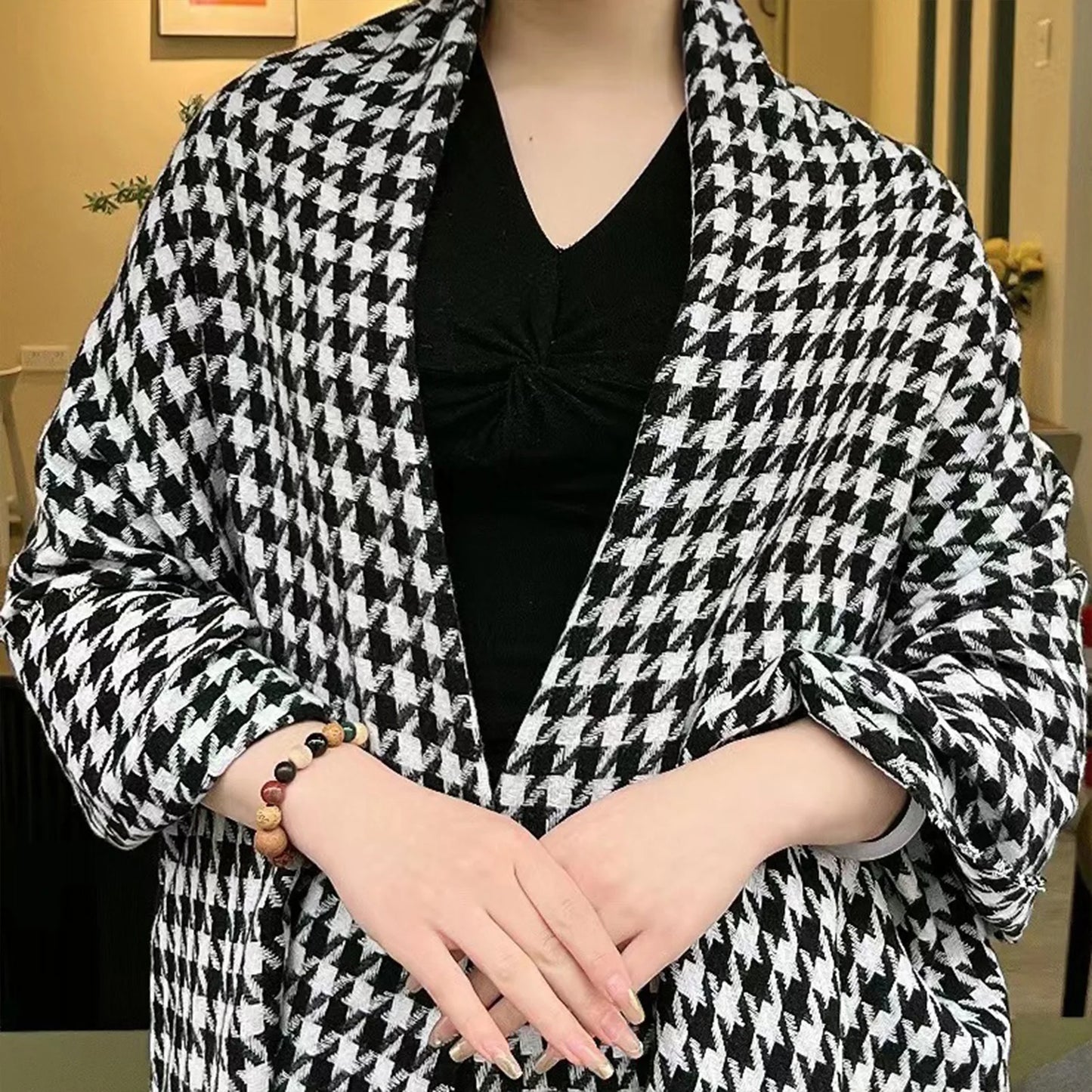 Winter Warm Scarf Shawl Comfortable Scarf Thick & Long Tassel Shawl
