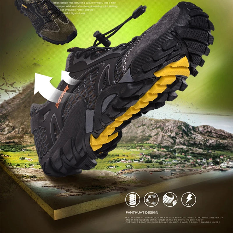 Outdoor Breathable Hiking Shoes Men Women Sports Hollow Out Wading Shoes Fishing and River Tracing
