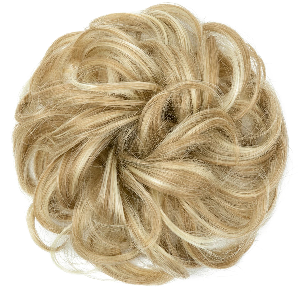 Synthetic Messy hair piece Daily Use Chignon Scrunchies Fake Elastic Hairpiece Blonde Brown Donut Bun For Women