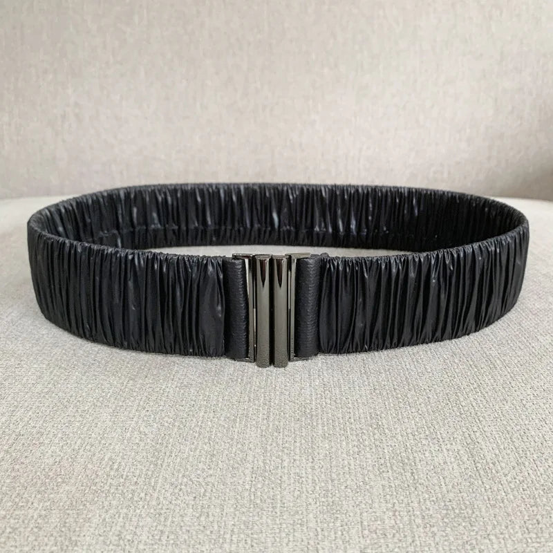 Elastic Waist Belt Cinch Stretch Waistband Buckle
