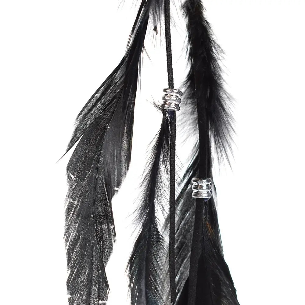 Bohemian Feather Hairband Women's Festive Masquerade Carnival Hippies  Indian Prom Gypsy Long Tassel Hair Accessories