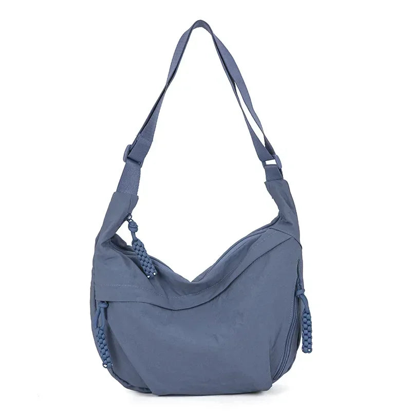 Trendy Women's Soft Cloth Shoulder Bag Solid Color Casual Style Big Handbags Crossbody Bags for Women Shoulder Hobos Bag