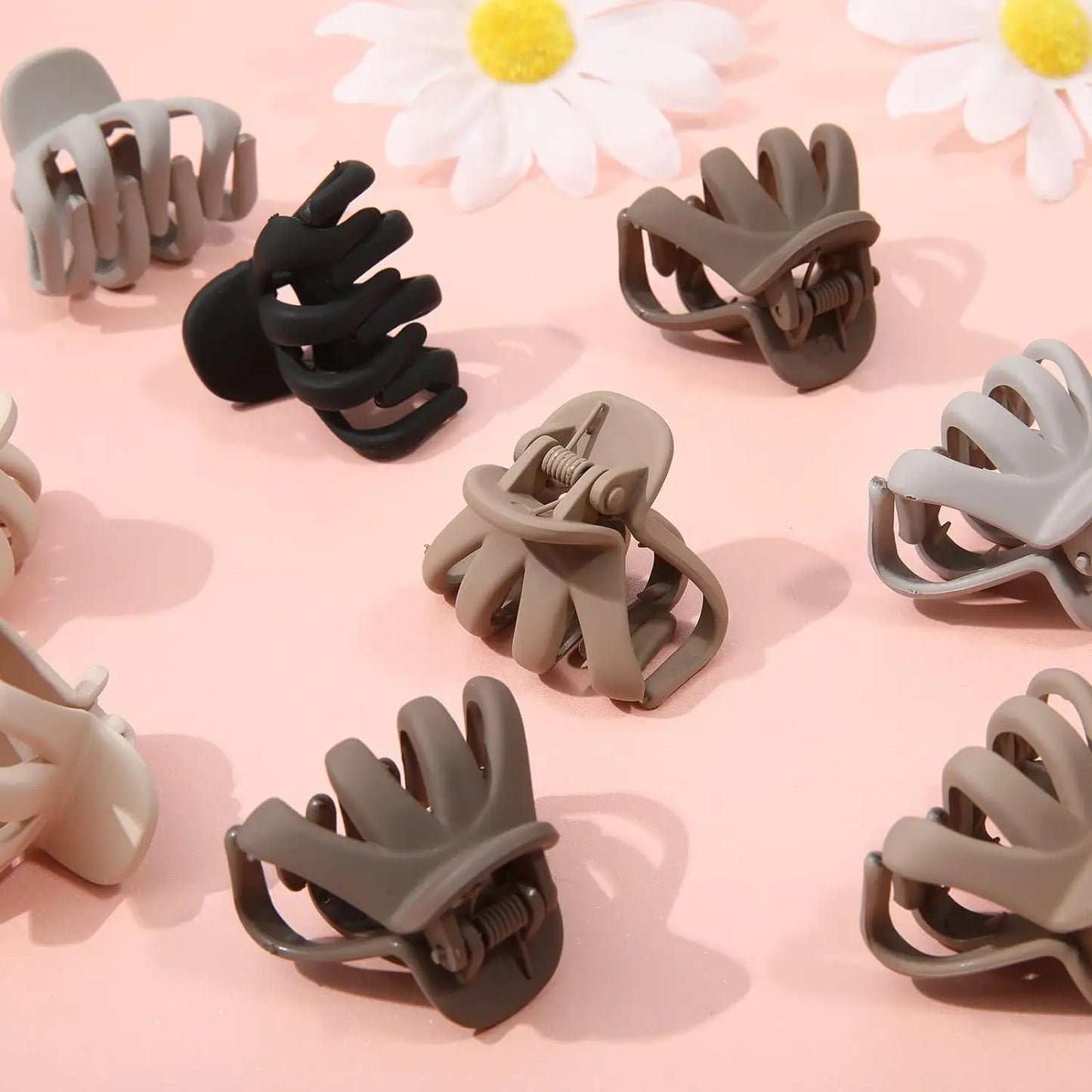 24 PCS Small Claw Clips For Thin/Medium Thick Hair, 1.5 Inch Matte Tiny Jaw Clips